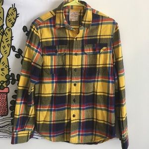 Men's AEO Heritage Plaid Button-Down Flannel M